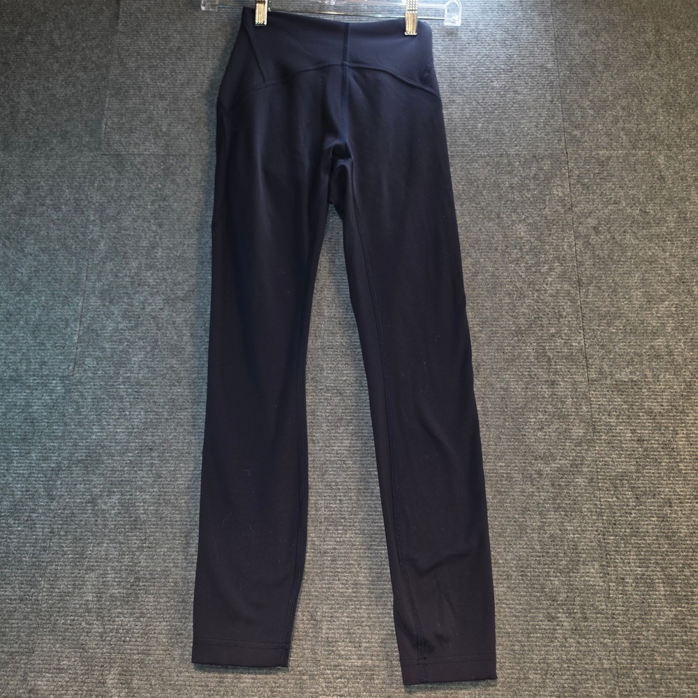 Lululemon Leggings Women Size 4 Navy Blue Good High Rise Activewear Tights